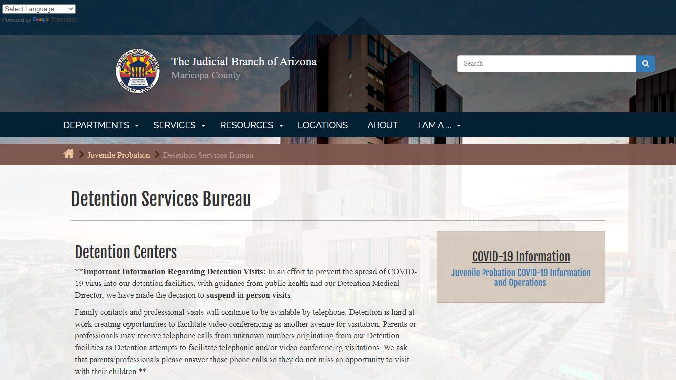 The Judicial Branch of Arizona in Maricopa County